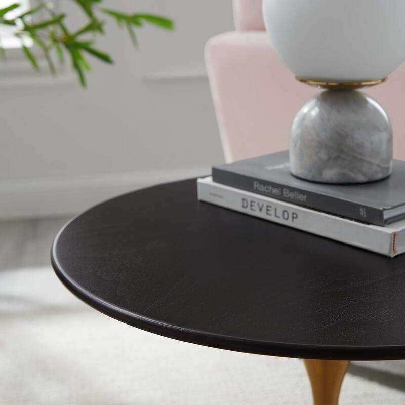 Lippa 20" Round Wood Grain Side Table