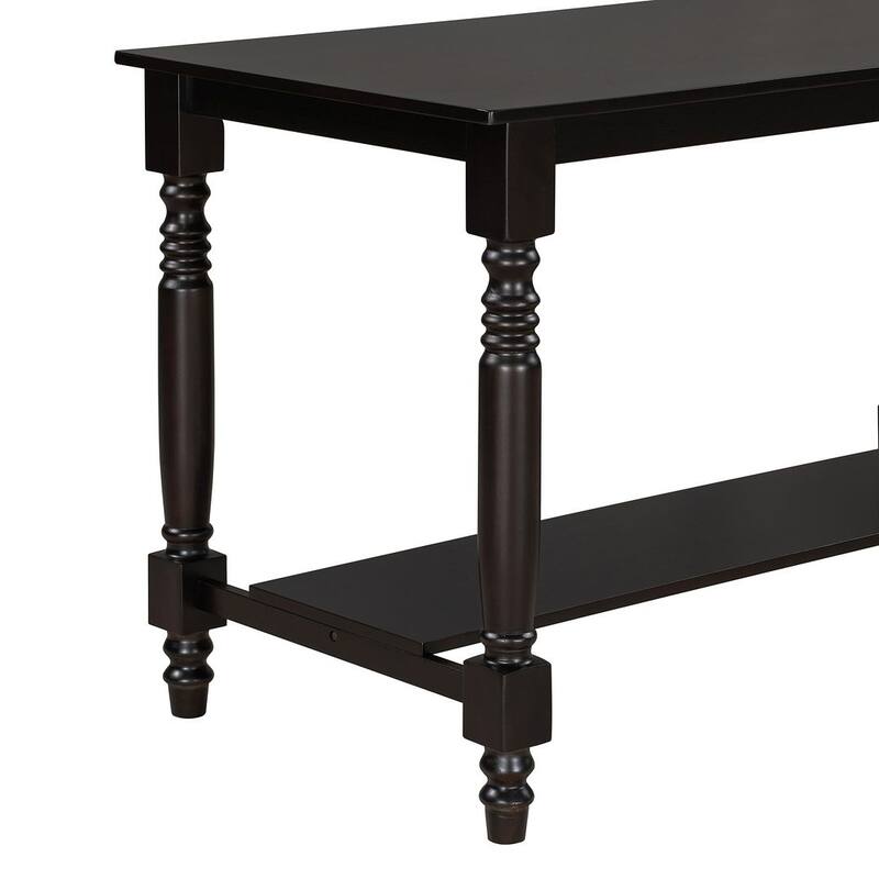 6 PCS Counter Height Dining Table Set with Shelf