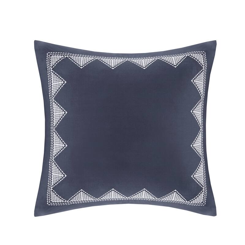 INK+IVY Isla Cotton Embroidered Euro Sham