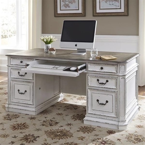 Magnolia manor antique store white writing desk