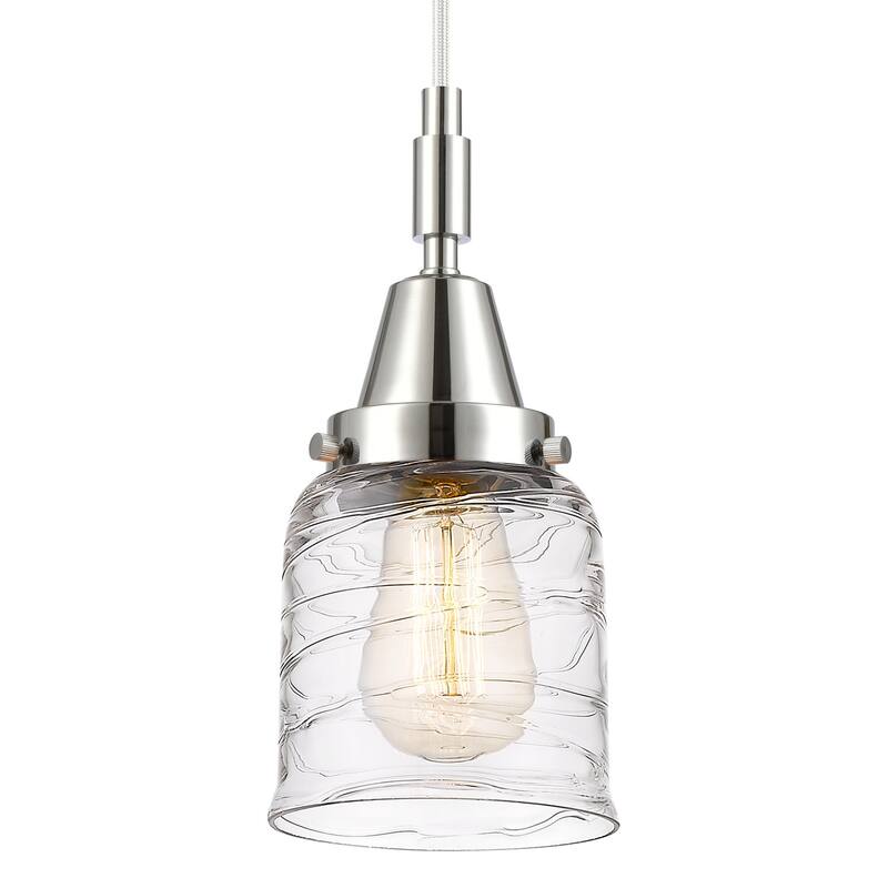 Innovations Lighting 447-1P-G513 Bell 5" Wide Mini Pendant with Clear - Polished Chrome