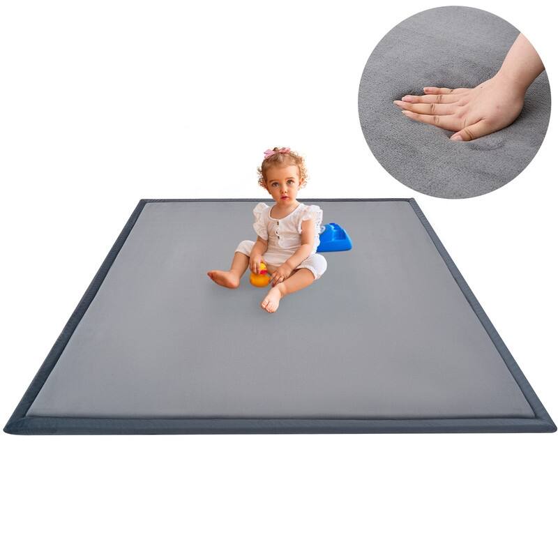 Baby Play Mat for Floor with 1.4in Thick Memory Foam for Any Playroom