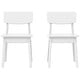 preview thumbnail 57 of 68, Modern Mini Kids Outdoor Dining Chair (Set of 2) White