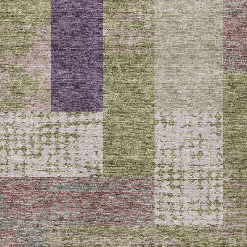 HomeRoots Geometric Transitional Rectangle Outdoor Rug