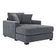preview thumbnail 55 of 58, Modern Style Chaise Lounger Sofa Couch ,with Pillows, Charge Station & Cup Holders