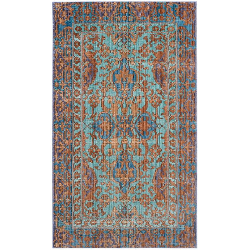 SAFAVIEH Valencia Kanika Distressed Vintage Boho Oriental Polyester Rug