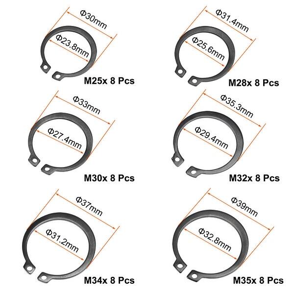 Assortiment De 300 Clips E En Acier Inoxydable - MXZZAND - 15 Types De