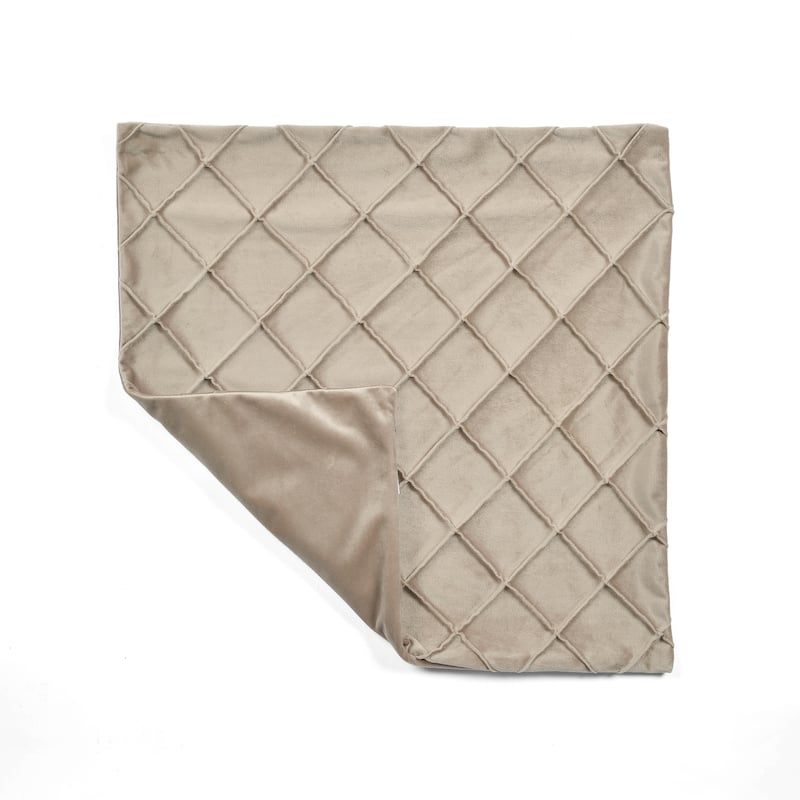 Lush Decor Velvet Diamond Pintuck Decorative Pillow Cover