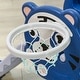 preview thumbnail 6 of 5, 2 in 1 Toddler Slide, Easy Set Up Baby Slide with Basketball Hoop