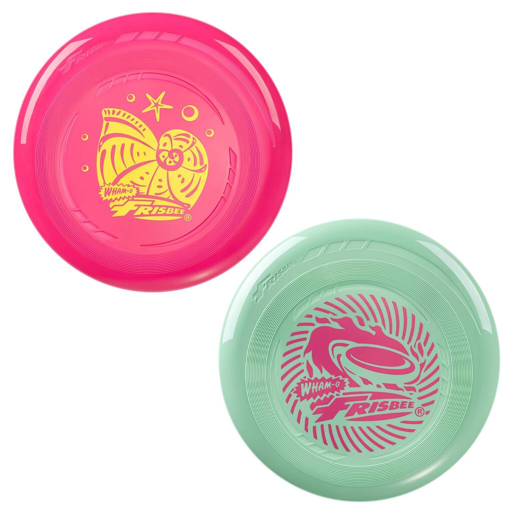 Frisbee Go 2 Pack Flying Disc, 9 Inch Lightweight Toy Set