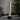 Hilliard 46" tall Stainless Steel and Black Patio Fountain, LED Lights - 12" x 47"