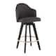 Option Charcoal + Gold Footrest