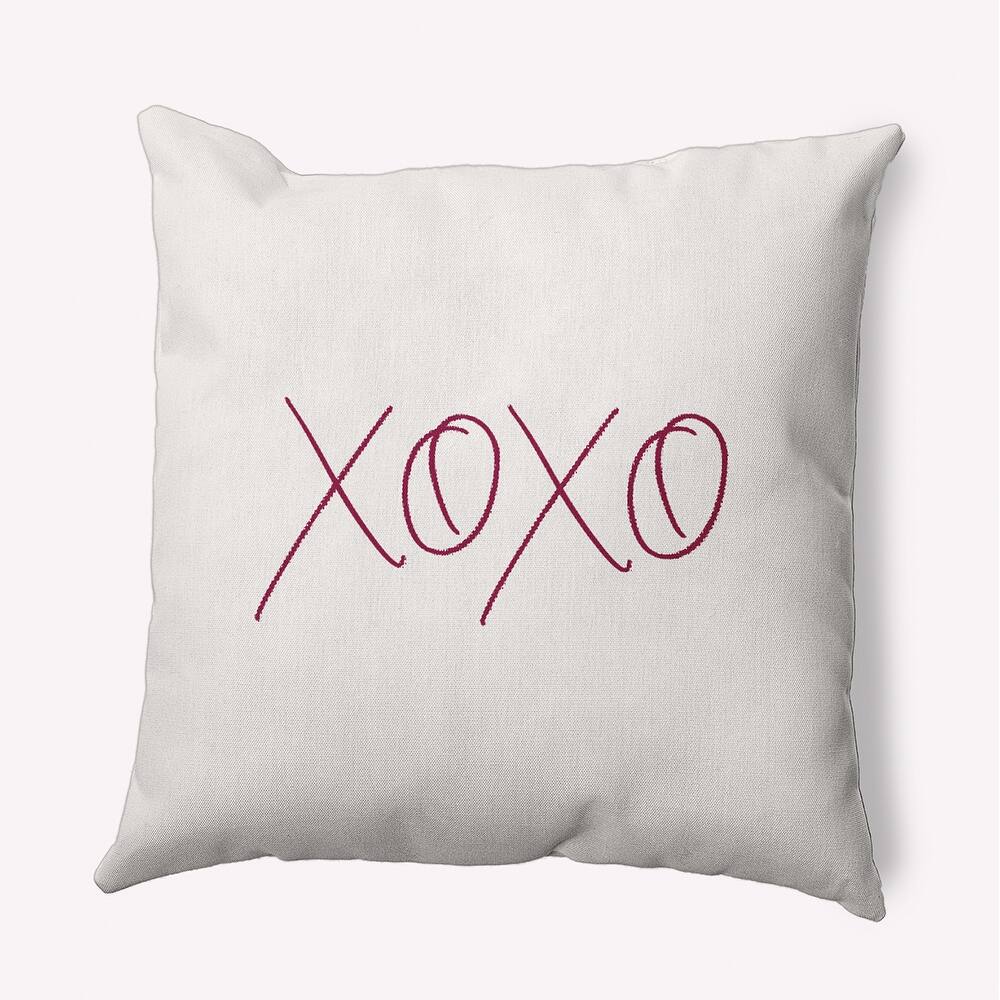 Modern XOXO Valentine's Day Decorative Indoor Pillow