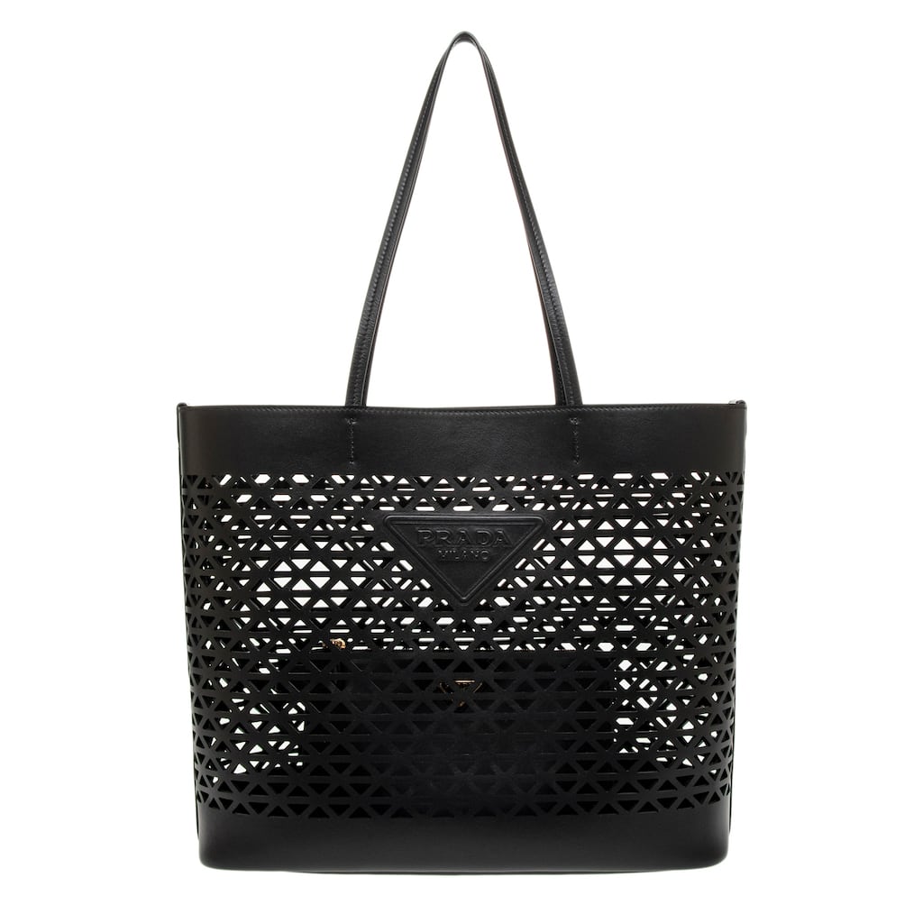 Prada Cut-Out Leather Tote