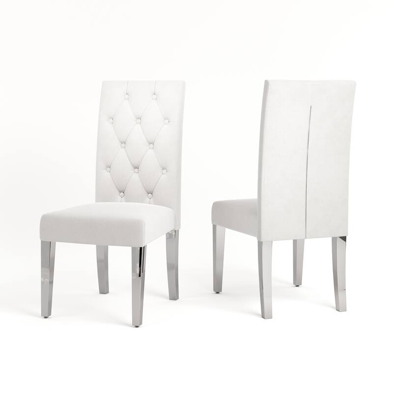 Modern Velvet Upholstery Dining Chair for Kitchen (Set of 2)