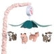 preview thumbnail 1 of 5, Lambs & Ivy Enchanted Safari Animal Musical Baby Crib Mobile Jungle Soother Toy