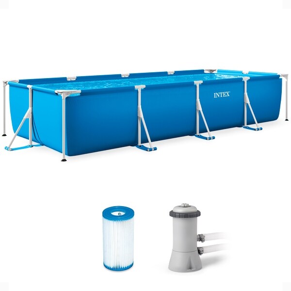 イオンヌ14　RUI様 Intex 14ft x 33in Rectangular Above Ground Backyard Swimming Pool
