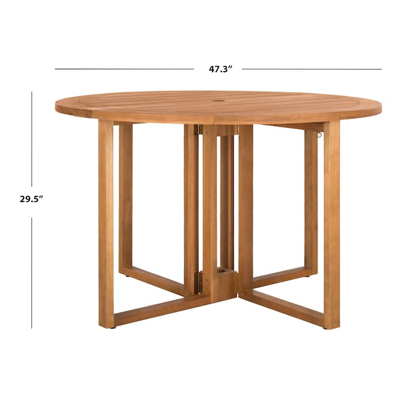 SAFAVIEH Outdoor Madalynn Round Dining Table - 47Wx47Dx30H
