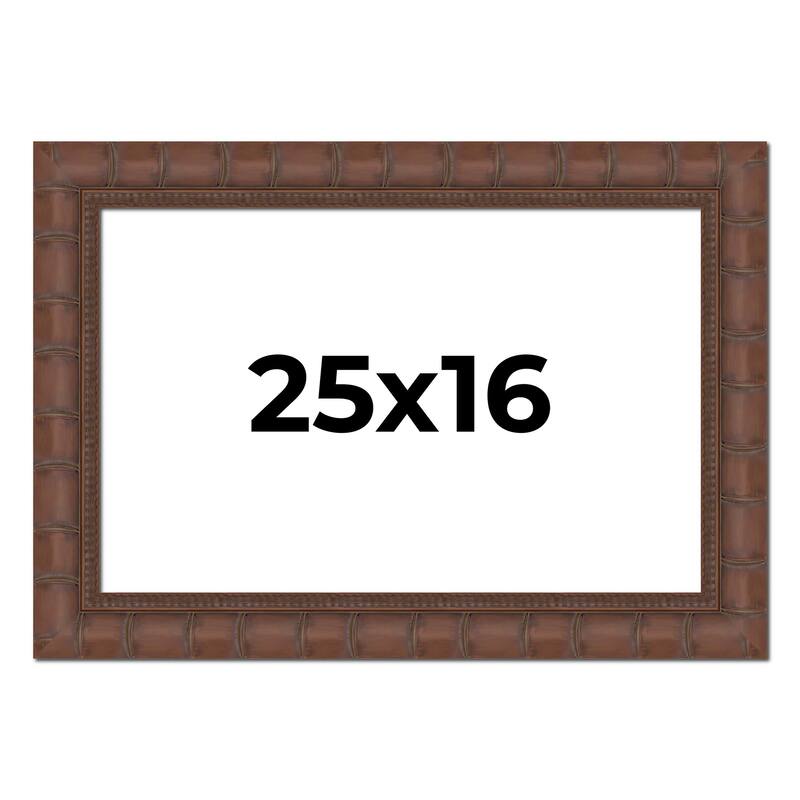 25x16 Frame Pewter Solid Wood Picture Frame Width 1.625 Inches | Interior Frame Depth 0.6875 Inches