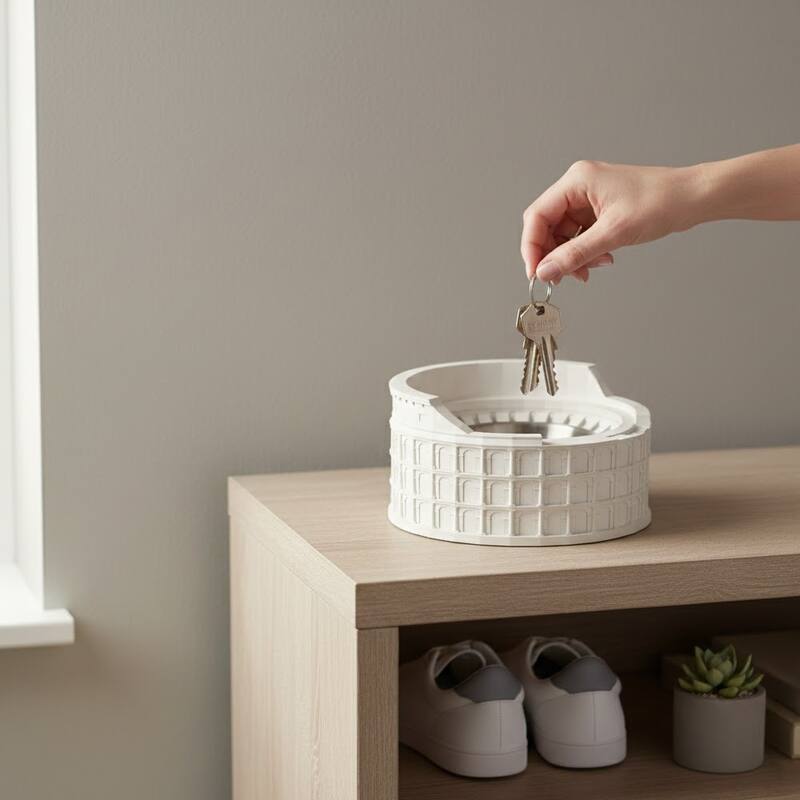 Roman Colosseum Desktop Tray Organizer