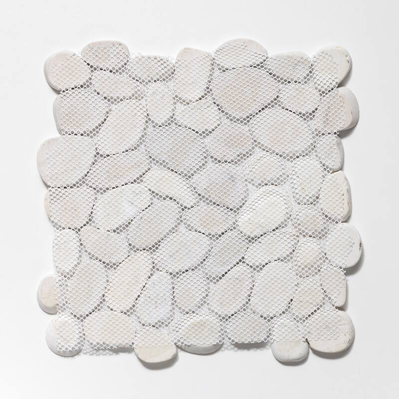 Sliced Pebble 11 in. x 11 in. Mesh-Mounted Mosaic Wall and Floor Tile
