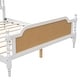 preview thumbnail 6 of 17, Traditional Rattan Queen Size Bed Frame, No Box Spring Needed, Solid Wood, Antique White, French Provincial Design