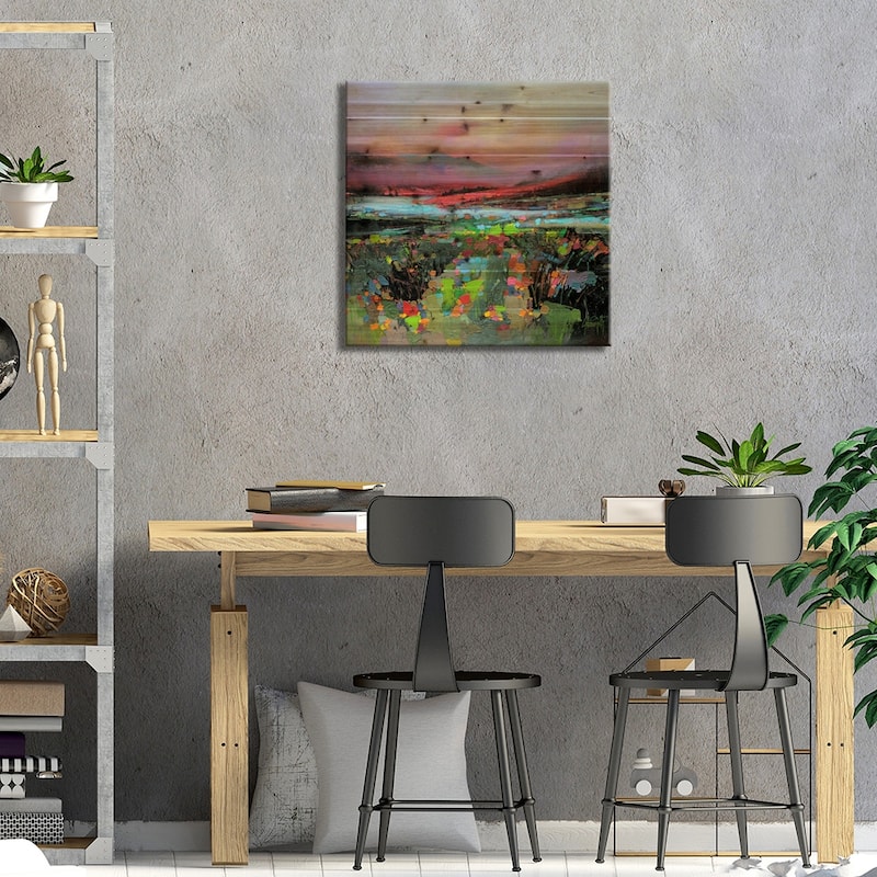 Highland Colour Print On Wood by Scott Naismith - Multi-Color