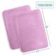 Clara Clark Ultra Soft Plush Bathroom Rug - Non-Slip, Velvet, Memory Foam Bath Mat - Set of 2