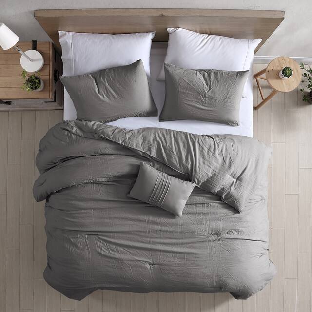 Modern Threads Braelyn 4-Piece Garment-Washed Comforter Set