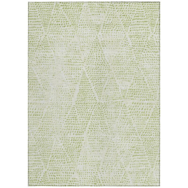 HomeRoots Geometric Transitional Rectangle Outdoor Rug