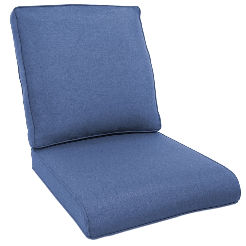 Pocassy 22x25x4" Cushion for Outdoor Swivel Chairs Sofa Set - Blue Cushion - 1 Set Seat & Back Cushion
