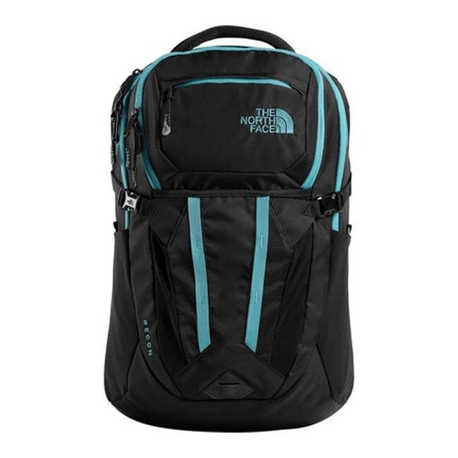 north face backpack grey and blue