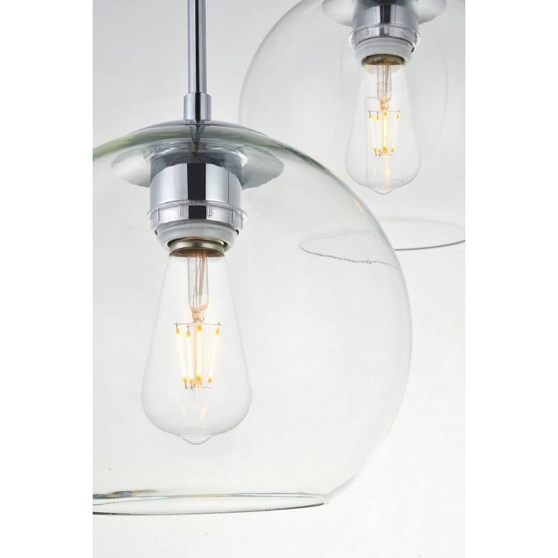 Clear Glass 3-light Pendant