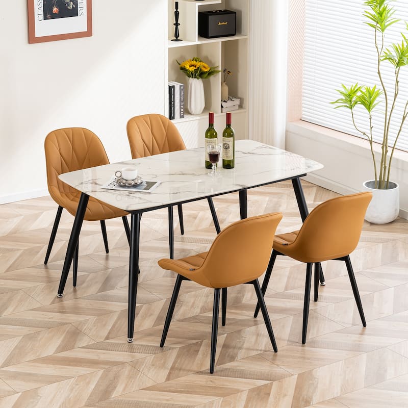 Upholstered Dining Chairs Set of 2 Modern Kitchen Chairs