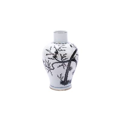 Baluster Dynasty Magpie on Treetop Floor Vase