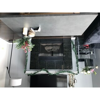 Aberdeen Industrial Zinc Top Weathered Oak Trestle Coffee Table by iNSPIRE Q Artisan