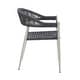preview thumbnail 30 of 32, Furniture of America Holcomb Modern Wicker Rope Curved Patio Dining Arm Chair