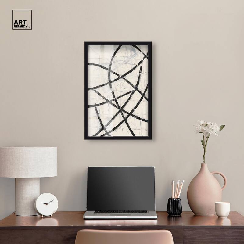 Intersecting Lines I Shadowbox by Art Remedy