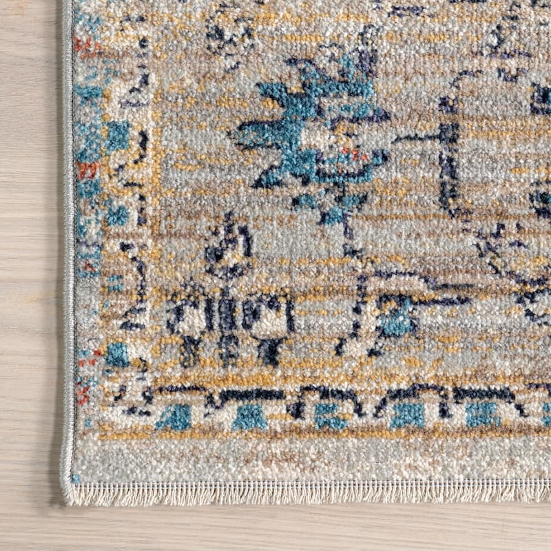 Nuloom Marley Traditional Medallion Fringe Area Rug