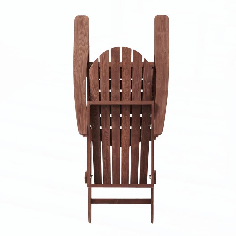 Oversize Wooden Outdoor Folding Adirondack Chair