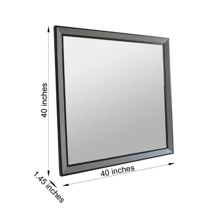 Rectangular Accent Wall Mirror - 40'' H X 40'' W X 1.45'' D