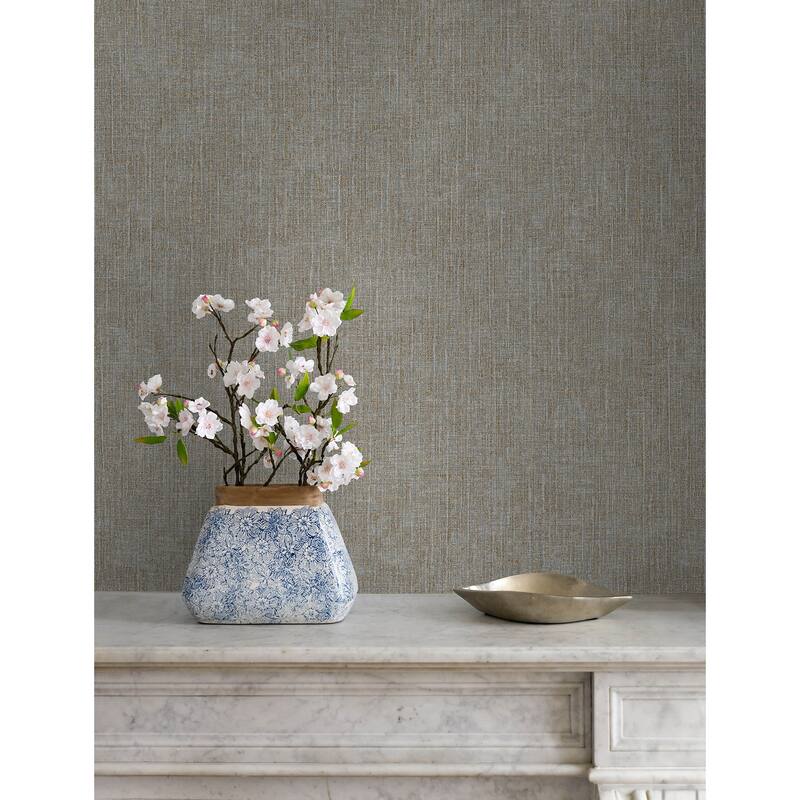 Advantage Glenburn Neutral Woven Shimmer Wallpaper