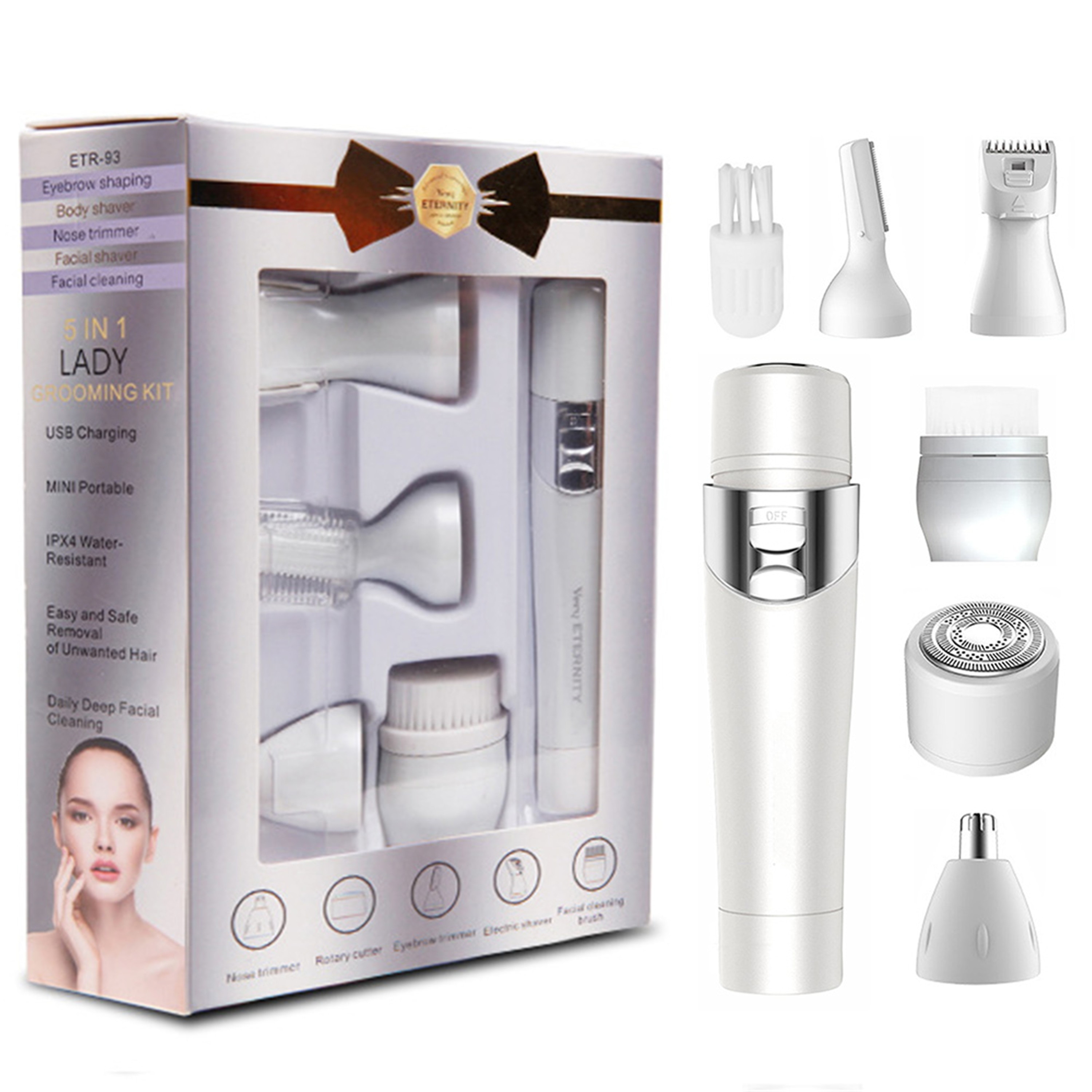 flawless eyebrow trimmer with usb charger