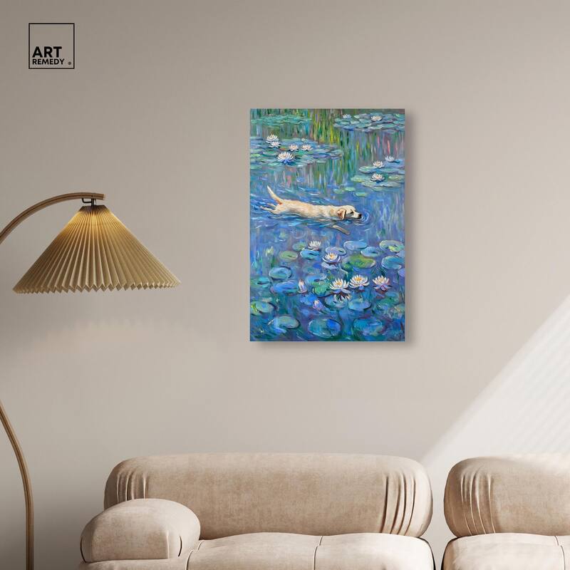 Lily Lagoon II Canvas by Modern Classic Art Remedy, Gallery Wrapped