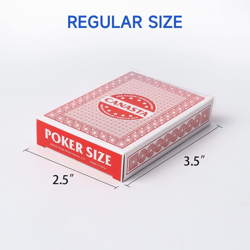 GSE™ 6-Deck Canasta Playing Cards with Point Values, Included Canasta and Hand & Foot Card Game Rules