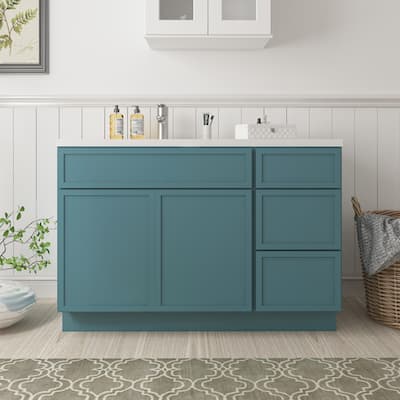 Vanity Art 45" Birch Freestanding Bathroom Vanity Cabinet without Top