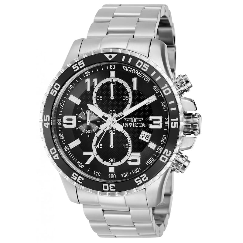 Invicta Men's 37146 Specialty Quartz Chronograph Black Dial Watch