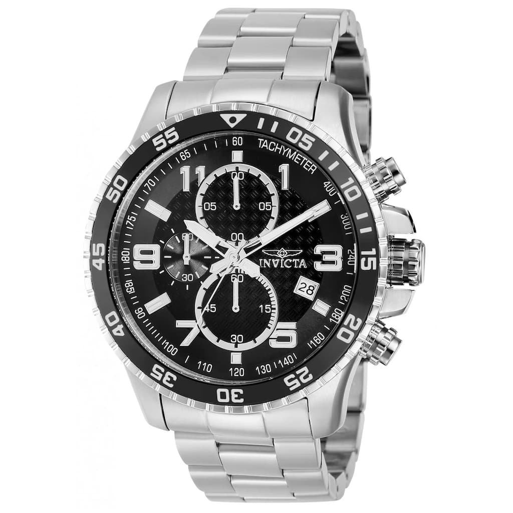 Invicta Men's 37146 Specialty Quartz Chronograph Black Dial Watch