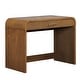 preview thumbnail 24 of 22, 39" Makeup Vanity Desk Bedroom Dressing Table with Curved Touch LED Light Makeup Mirror