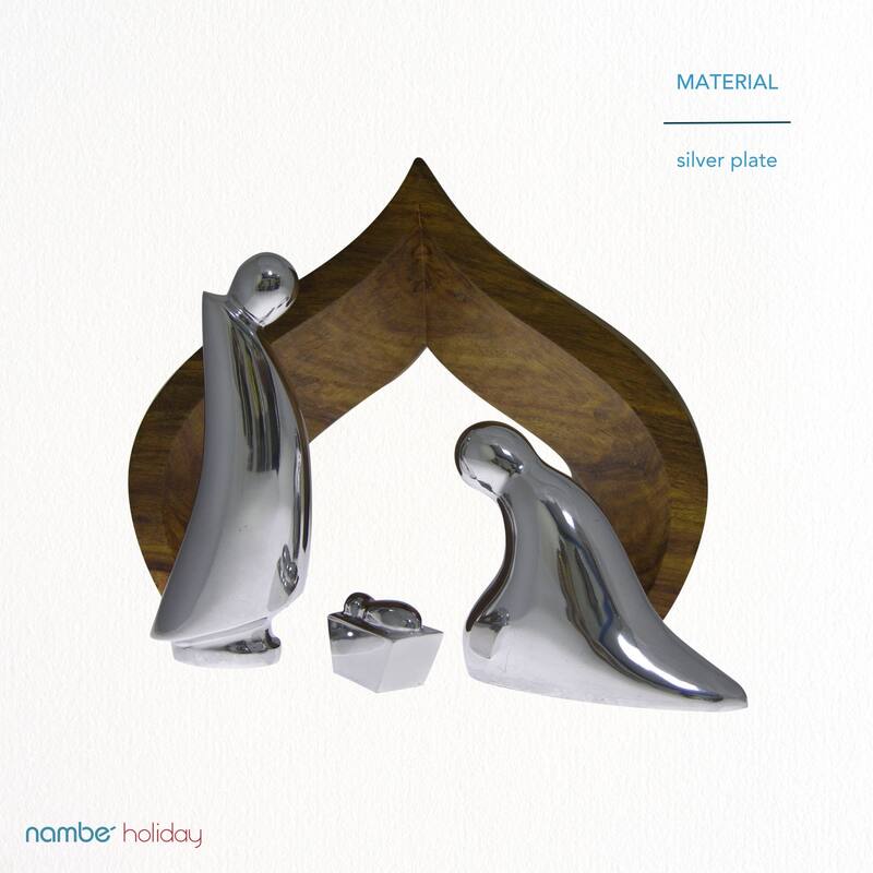 Nambe Nativity Scene Figurines